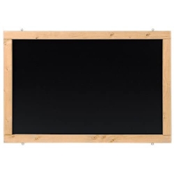 Rustikale Tafel Kreidetafel Wandtafel Küchentafel mit Holzrahmen / Eiche 60x90cm Image