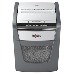 Rexel Optimum AutoFeed+ 50X Automatischer Aktenvernichter, 50 Blatt, Sicherheitsstufe P4, Partikelschnitt, für Zuhause / Home Office, 20 L Image