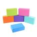 6pcs in A Pack Yoga Bricks EVA High Density Yoga Training Practice Auxiliary Tool Bricks for Woman (Random Color)