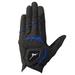 MIZUNO Golf Gloves Double Grip Short Fingertips 2020 Model Men s Left Hand Artificial Leather + Silicone Print Processing x Synthetic Leather Black x Blue 22cm 5MJMS05127