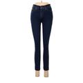 Second Yoga Jeans Jeggings - Low Rise Skinny Leg Denim: Blue Bottoms - Women's Size 25 - Dark Wash