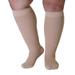 3 Paris Plus Size Compression Socks for Women & Men Extra Wide Calf Knee High Stockings for Circulation Support Football Skiing Snowboarding