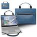 Lenovo ideapad S145-14IWL Laptop Sleeve Leather Laptop Case for Lenovo ideapad S145-14IWL with Accessories Bag Handle (Blue)