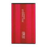 Anvazise External Hard Drives Stable Output High Performance Large Capacity USB3.0 Mobile Hard Drive for Daily Using Red 1TB