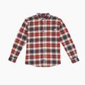 Dickies Men's Flex Long Sleeve Flannel Shirt - Molten Lava/oatmeal Plaid Size S (WL650)