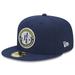 Men's New Era Gray Indiana Pacers 2022/23 City Edition Alternate Logo 59FIFTY Fitted Hat