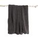 Teddy Sherpalux Plush Solid Throw by Evergrace Home in Charcoal Grey