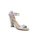 Wide Width Women's Adore Me Sandal by LifeStride in Silver Fabric (Size 8 W)