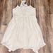 American Eagle Outfitters Dresses | American Eagle Outfittters Crocheted Mini Summer Dress | Color: Cream/Tan | Size: 2