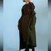 Zara Dresses | Nwt Zara Ruched Midi Dress | Color: Brown | Size: M