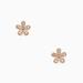 Kate Spade Jewelry | Kate Spade Gleaming Gardenia Flower Studs New | Color: Gold/Red/Tan | Size: Os