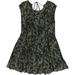 Free People Dresses | Free People Womens Fake Love Printed Mini Dress, Green, Dm | Color: Green | Size: Various