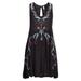 Free People Dresses | Free People Womens Embroidered Mini Dress, Black, Nwt | Color: Black | Size: S