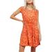 Free People Dresses | Free People Womens Fake Love Printed Mini Dress, Orange, Dm | Color: Orange | Size: M