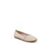 Women's Northern Flat by LifeStride in Almond Milk Fabric (Size 10 M)