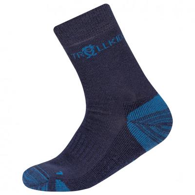 Trollkids - Kid's Preikestolen Hiking Socks - Wandersocken 39-42 | EU 39-42 blau Image