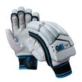 Gunn & Moore GM Cricket Batting Gloves, Ben Stokes BS55 Diamond, 404, Black/Blue. Junior Right Handed, 1 Pair, 51962317