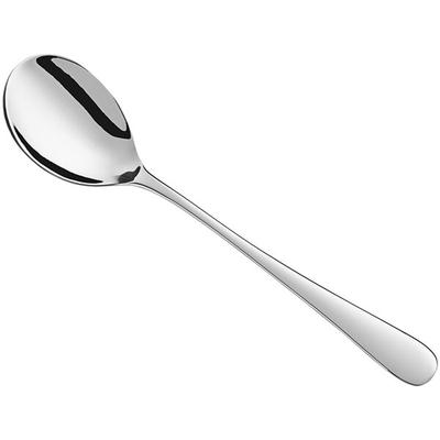 Libbey Windsor 11 3/8" 18/0 Stainless Steel Heavy Weight Large Solid Serving Spoon