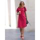 Shirtkleid INSPIRATIONEN "Jersey-Kleid" Gr. 21, Kurzgrößen, rot (erdbeere, ecru, bedruckt) Damen Kleider Freizeitkleider