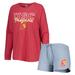 Women's Concepts Sport Cardinal/Gray USC Trojans Raglan Long Sleeve T-Shirt & Shorts Sleep Set