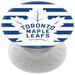 PopSockets White Toronto Maple Leafs Stripes Design PopGrip