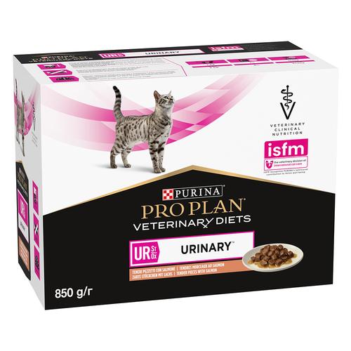 10x 85g PRO PLAN Veterinary Diets Feline UR ST/OX - Urinary Lachs PURINA Katzenfutter nass