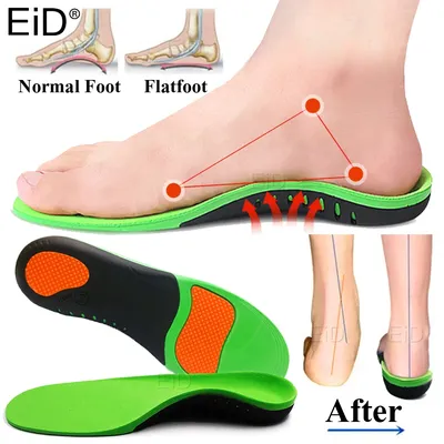 Semelle orthopédique EVA de haute qualité pour les pieds plats Support d'arc chaussures