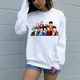 EXO-Sweat à capuche Kpop pour femme Hip Hop Hipster Streetwear Vêtements coréens Sweat à capuche