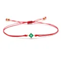 Bracelet tressé en pierre semi-débardeur pour homme et femme bijou fin vert rouge noir simple