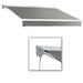 Awntech DM16-US-G 16 ft. Destin with Hood Manual Retractable Awning Gray - 120 in.