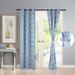 Deco Window Set of 2 7ft Semi-Blackout Curtains: Solid Polyester, Room-Darkening, Metal Eyelet, with Matching Tieback - 7 Feet