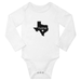 Texas Home Texas Map Funny Baby Long Sleeve Clothes Bodysuit Boy Girl Unisex (White 6M)