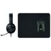 Razer Next Level Gaming Bundle - Kraken X Lite Wired Headset DeathAdder Essential Wired Mouse and Gigantus V2 Medium Mouse Mat