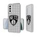 Brooklyn Nets Text Backdrop Design Galaxy Clear Case