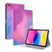 ELEHOLD Folio Watercolor Rendering Color Case for Apple iPad (10th generation) 10.9-Inch 2022 Leather and TPU with Auto Wake Sleep Card Slot/Phone Frame Kickstand Shockproof Magnetic Rose