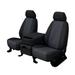 CalTrend Front Buckets Faux Leather Seat Covers for 2002-2004 Nissan Frontier - NS312-09LB Dark Grey Insert with Black Trim