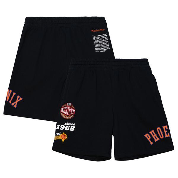 mens-mitchell---ness-black-phoenix-suns-team-origins-fleece-shorts/