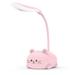 LED Table Lamp Cordless Cartoon Cat Design Reading Light with Flexible Neck USB Rechargeable 9*7*18CM Solid Color
