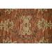 Rust Floral 4X6 Modern Oriental Rug