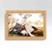 24x18 Light Brown Bamboo Real Wood Picture Frame Width 1.5 inches | Interior Frame Depth 0.5 inches