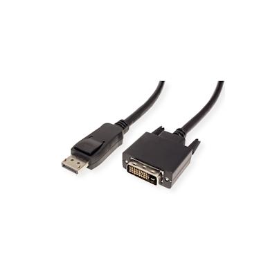 VALUE DisplayPort Kabel DP ST - DVI-D ST, schwarz, 2 m