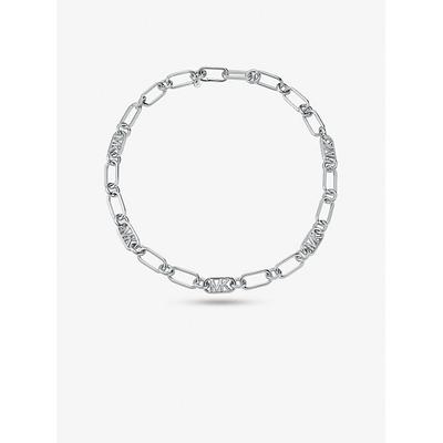 Michael Kors Precious Metal-Plated Brass Chain Link Necklace Silver One Size
