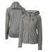 Women's Cutter & Buck Heather Gray Ole Miss Rebels Mainsail Sweater-Knit Full-Zip Hoodie