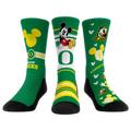 Youth Rock Em Socks Oregon Ducks Logo Disney Three-Pack Crew
