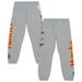 Men's Mitchell & Ness Heather Gray Atlanta Hawks Team Origins Fleece Sweatpants