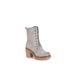 Women's Riser Jazz Bootie by MUK LUKS in Grey (Size 9 M)