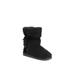 Wide Width Women's Clementine Bootie by MUK LUKS in Black (Size 10 W)