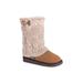 Women's Cheryl Bootie by MUK LUKS in Tan (Size 6 M)