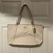 Coach Bags | Coach Ava Zip Tote Handbag Shoulder Bag Chalk | Color: Cream/Gold | Size: Os