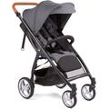 Kinder-Buggy GESSLEIN "Smiloo Happy +, schwarz/cognac, stahlgrau" schwarz (schwarz, cognac, stahlgrau) Baby Kinderwagen Kinderbuggys mit Einhand-Faltmechanismus;